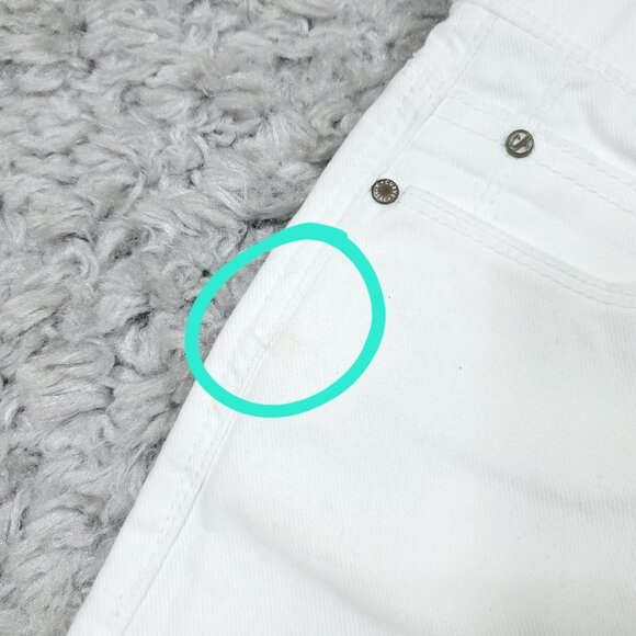 Curve Appeal Rae High Rise Straight Jeans Size 8 29 White Concealed Comfort - Picture 8 of 10